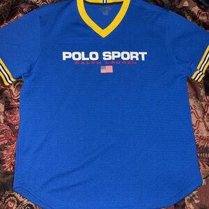 Polo Sport Performance Blue/Yellow Jersey